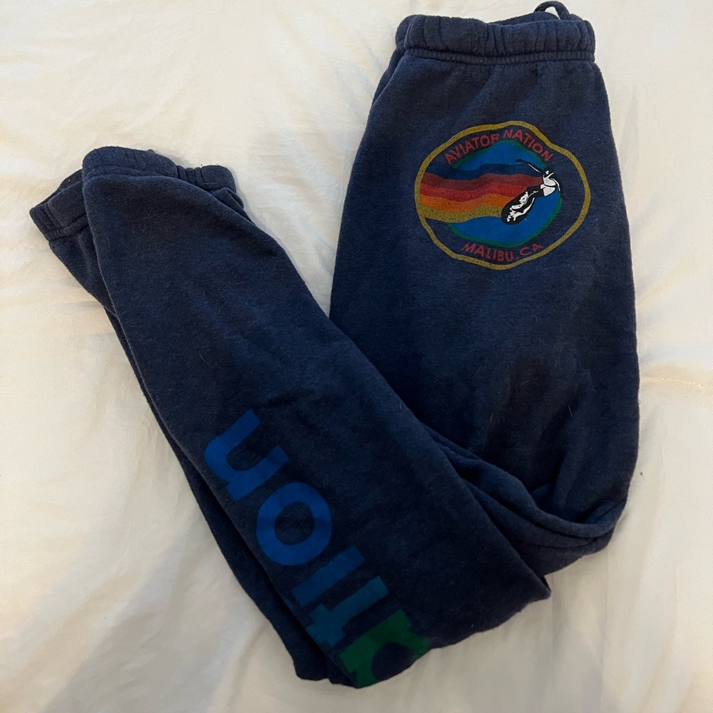 Aviator nation sweatpants in navy